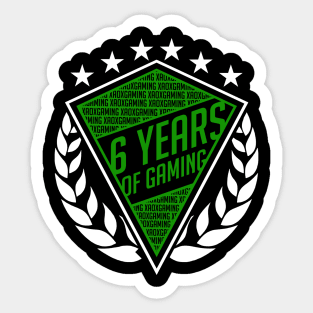 6th Year Anniversary (GREEN) Sticker